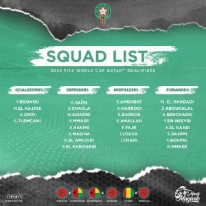 Fútbol. Lista de Marruecos para los partidos de Guinea-Bissau 1 IMG 20210930 WA0028