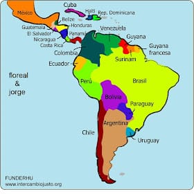 mapa latinoamerica
