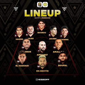 CAN. Los sevillistas lideran el once titular de Marruecos vs Egipto 1 FB IMG 1643552618421