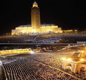 صلاة التراويح بمسجد الحسن الثاني......