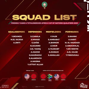 Oficial. Convocatoria de la selección marroquí para los tres amistosos de cara al Mundial de Catar 2 20220525 115636