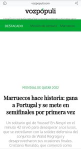 La gesta histórica y mundial de Marruecos bajo la lupa española 19 20221211 083405
