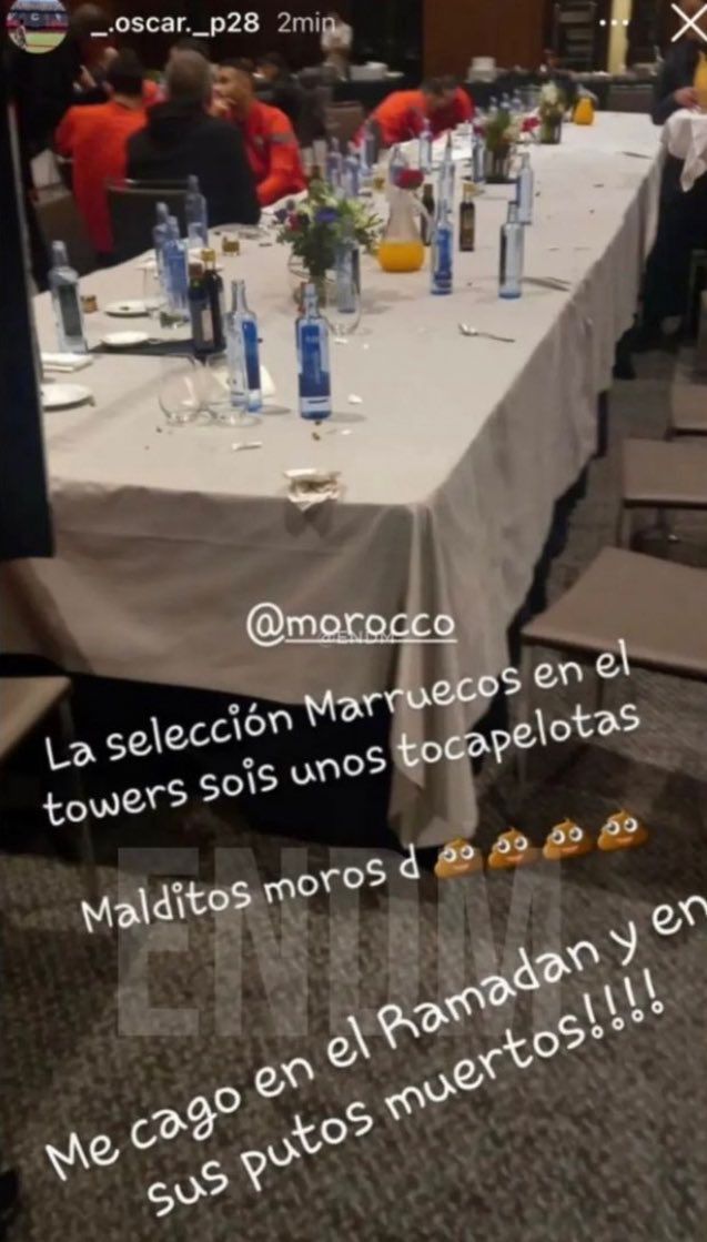 La policía española detiene a un empleado de un hotel por racismo hacia la selección marroquí 1 2AA2E6F0 D2FA 495C A49E EA7F75FAEDD1