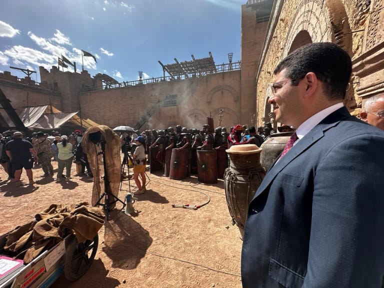 Bensaid asiste al rodaje de Gladiator 2 en Uarzazat 1 8819c8dd 337e 425d b64d e0cb0b509319