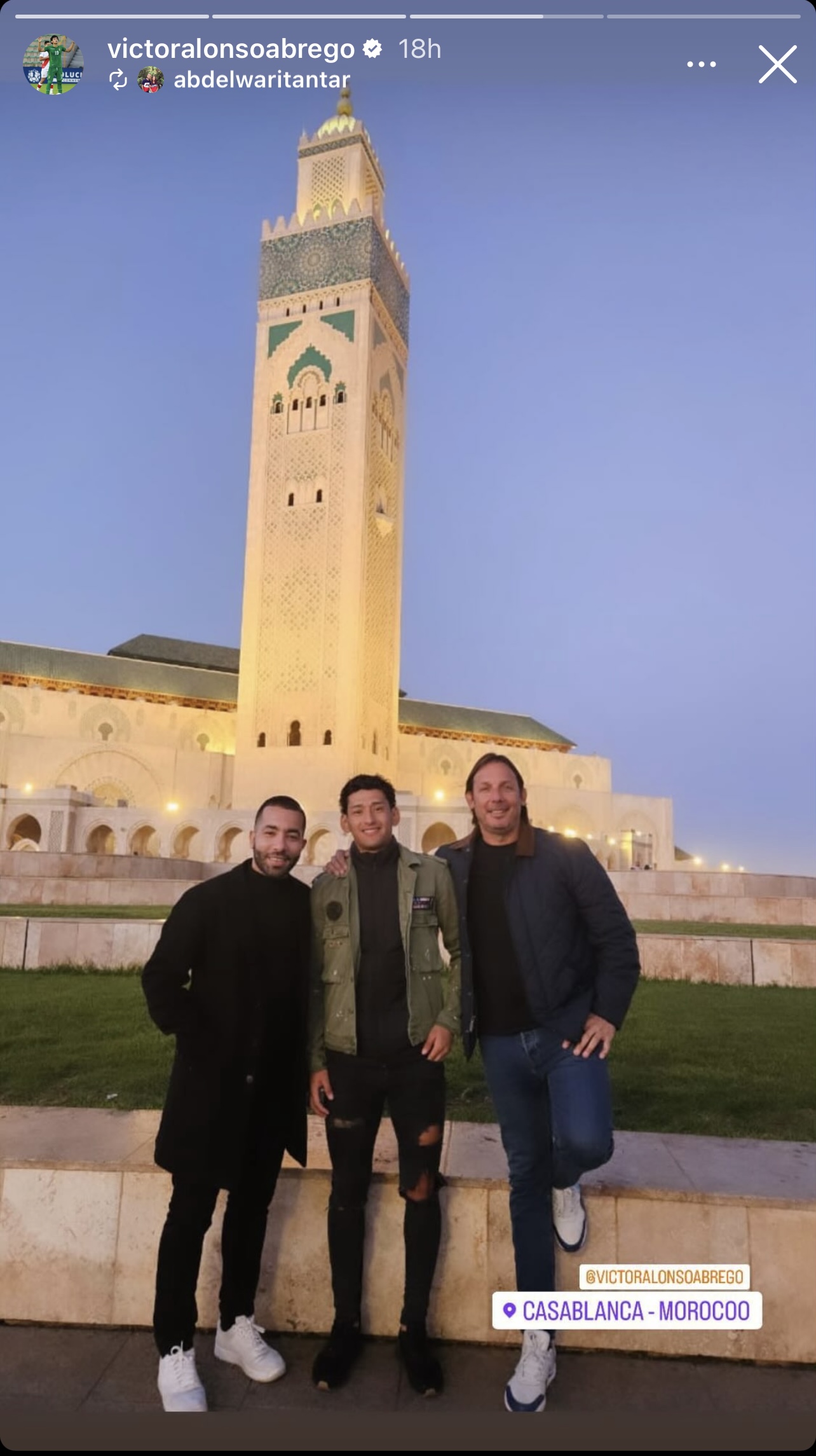 El nuevo delantero del Raja, Víctor Ábrego, ya está en Casablanca 1 IMG 0252