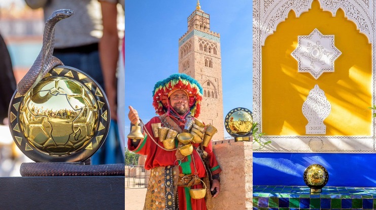 El Balón de Oro Africano de gira por Marrakech - Rue20.com