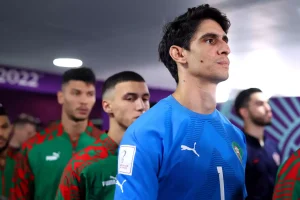 Yassine Bounou and the Moroccan team
