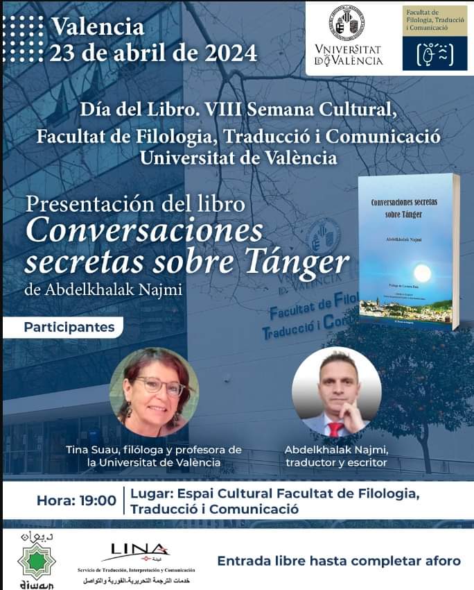 Abdelkhalak Najmi desvela sus ‘Conversaciones secretas sobre Tánger’ en un acto en la Universidad de Valencia 1 FB IMG 1713015962359