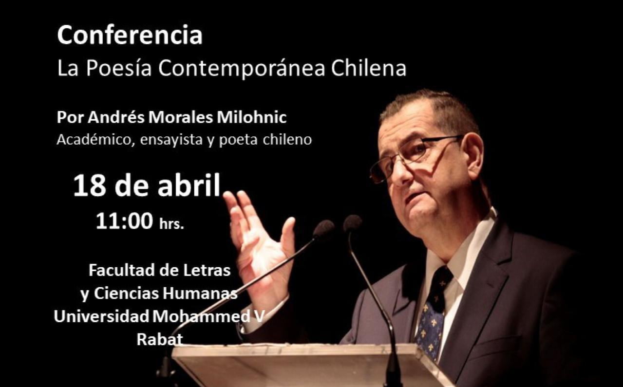 Andrés Morales desentraña la poesía chilena en la VIII Semana de la Lengua Española de Rabat 1 IMG 20240411 153931
