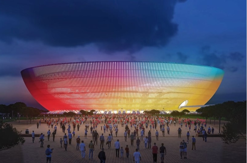 La empresa suiza revela su diseño del Estadio Hassan II que fue rechazado 1 4