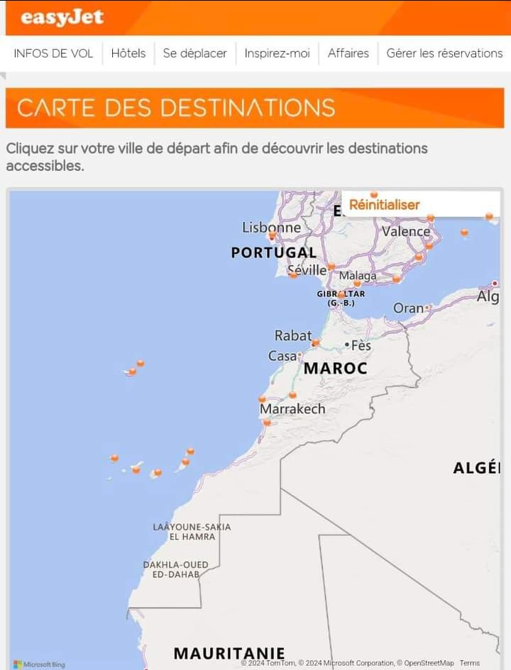La británica ‘EasyJet’ rectifica su mapa para mostrar las fronteras de Marruecos en su totalidad 1 Screenshot 2024 10 27 12 32 01 56