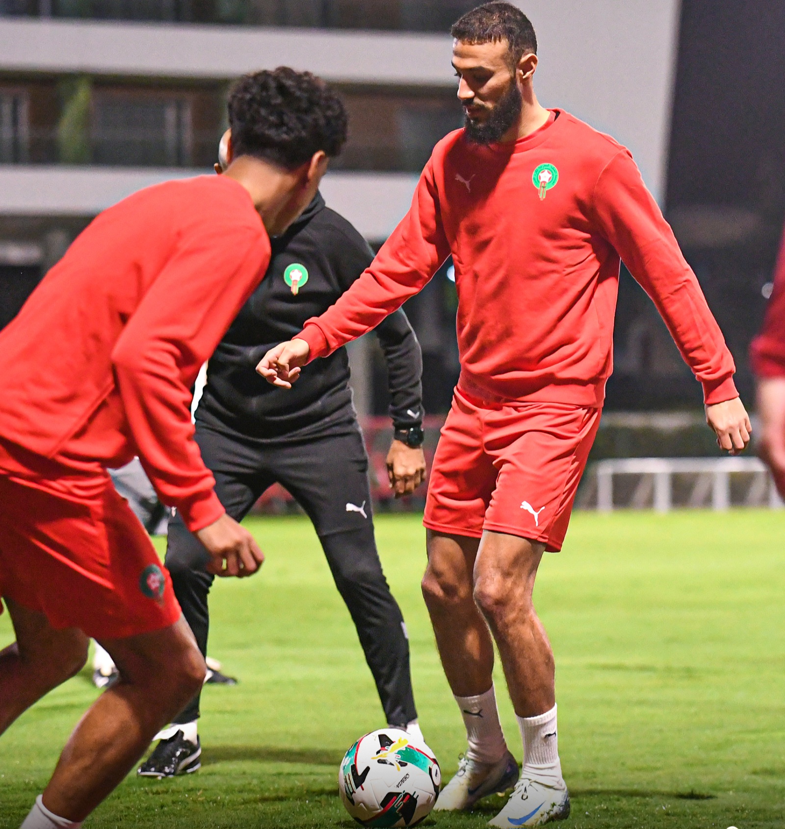 Marruecos ultima detalles tácticos en segunda sesión de entrenamiento para duelos ante Gabón y Lesoto 3 20241113 110752