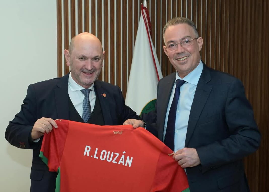 Lekjaa y Louzán se comprometen a una cooperación estrecha para el éxito del Mundial 2030 1 IMG 20250218 WA0024