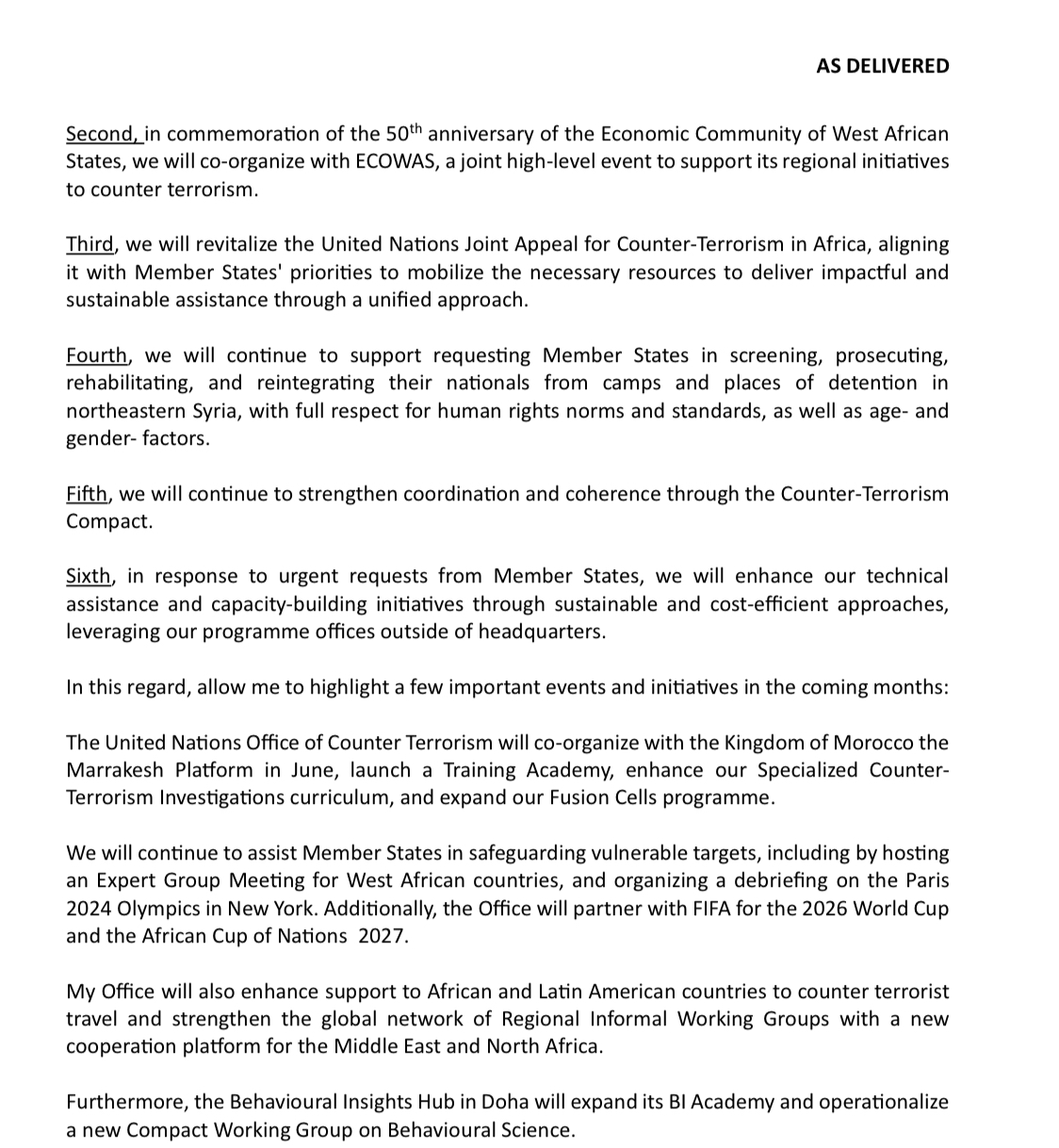 Marruecos y ONU organizarán la Plataforma de Marrakech contra el terrorismo 3 IMG 8841