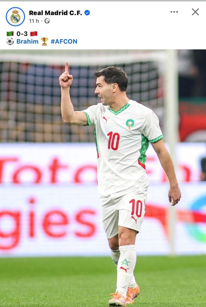 Brahim recibe elogios del Real Madrid por su actuación en la Copa África 1 FB IMG 1767088659735 687x1024 1