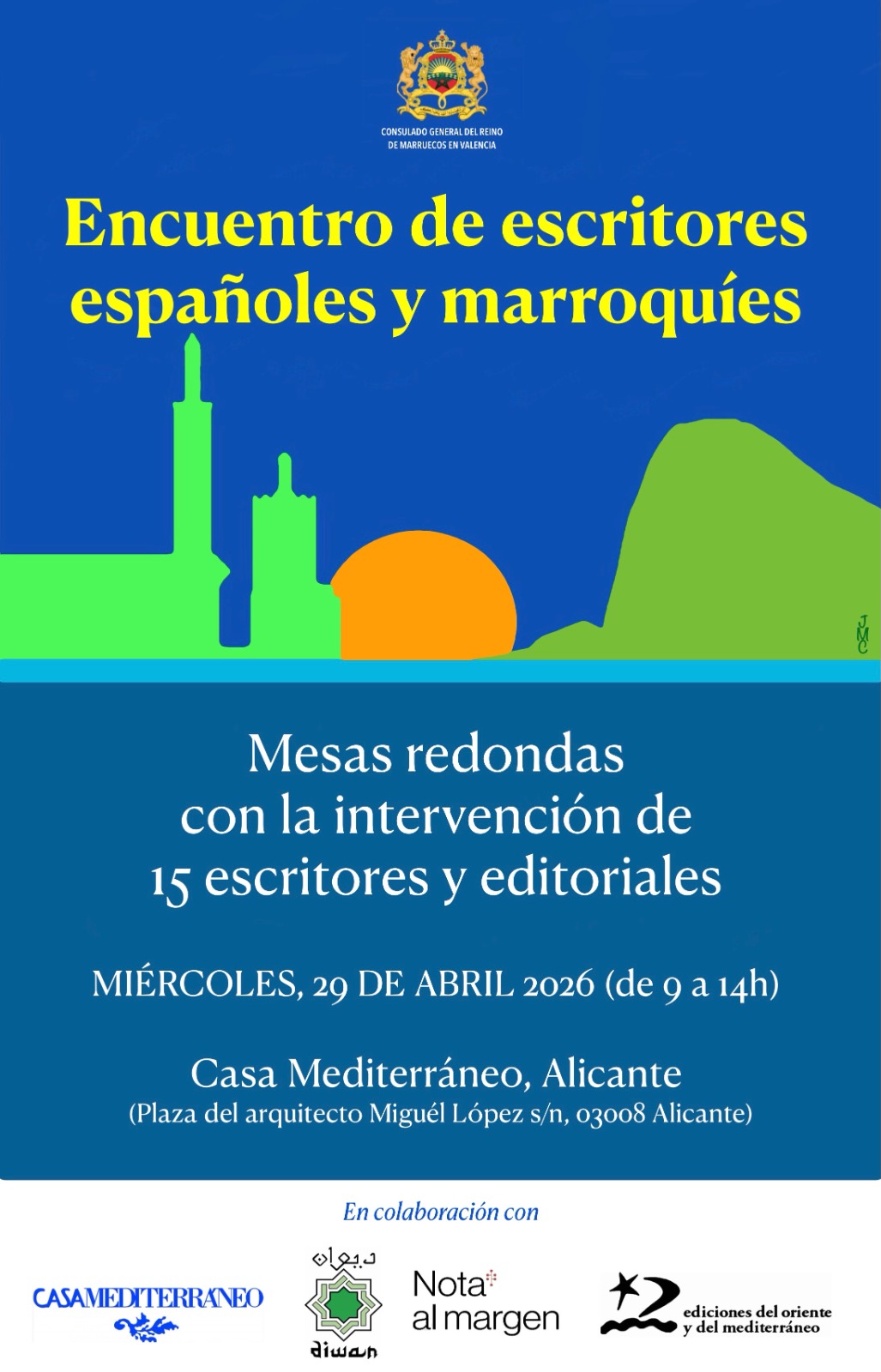 Encuentro cultural en Alicante reunirá a escritores y editores de Marruecos y España 1 IMG 20260403 WA0012