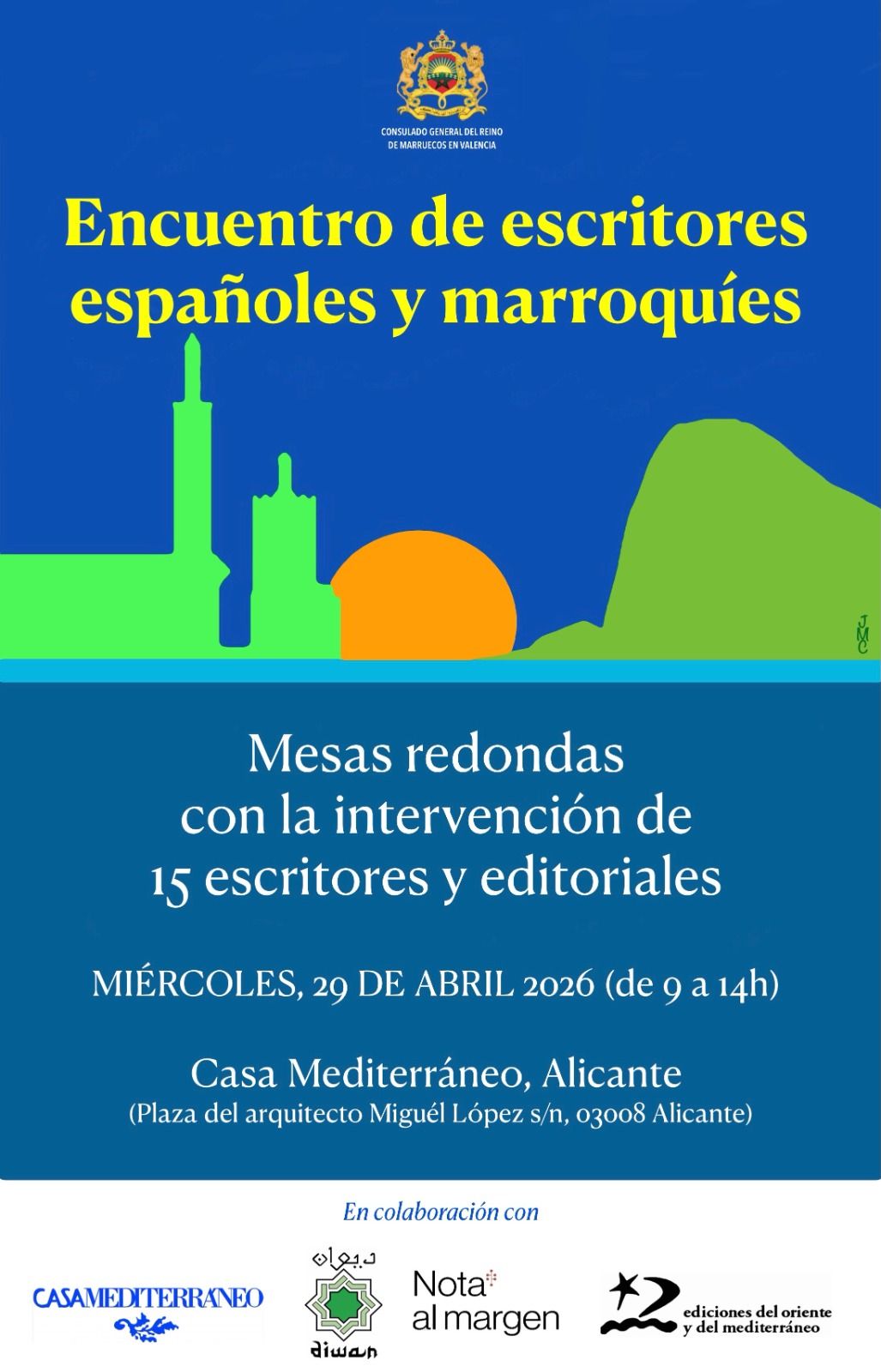 Consulado de Marruecos en Valencia promueve el intercambio literario entre autores españoles y marroquíes 1 IMG 20260420 WA0010