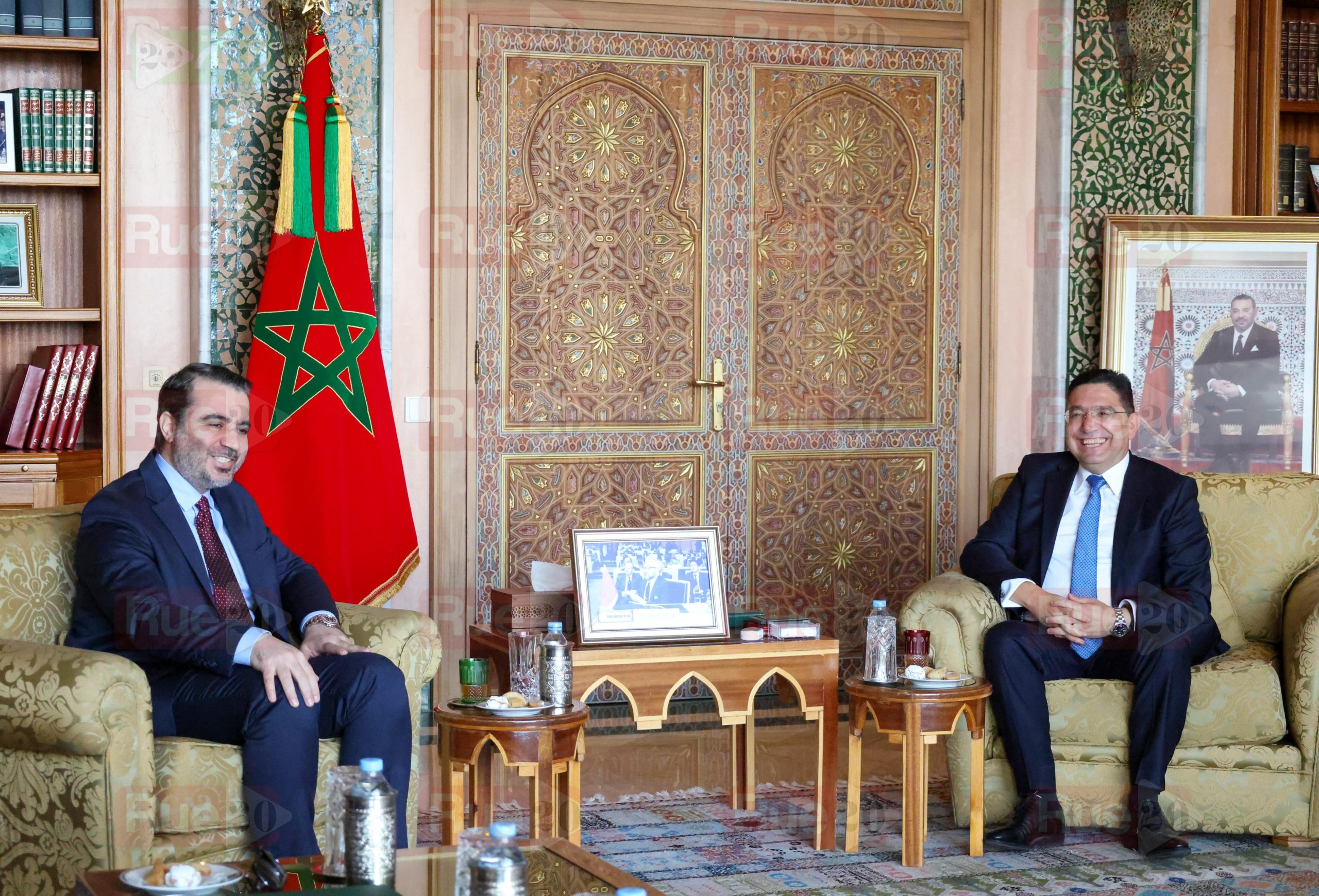 Bourita recibe en Rabat a su homólogo sirio en un contexto de acercamiento Marruecos-Siria 2 IMG 20260514 WA0015 scaled
